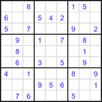 Судоку 9х9 #3147 средний