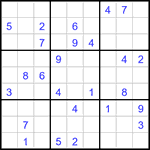 Судоку 9х9 #3149 средний