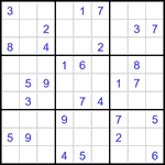 Судоку 9х9 #3150 средний