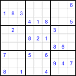 Судоку 9х9 #3152 средний