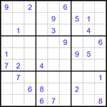 Судоку 9х9 #3157 средний