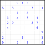 Судоку 9х9 #3159 средний