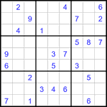 Судоку 9х9 #3164 средний
