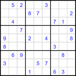 Судоку 9х9 #3166 средний