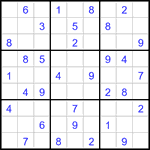 Судоку 9х9 #3168 средний