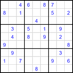 Судоку 9х9 #3170 средний