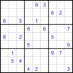 Судоку 9х9 #3127 трудный