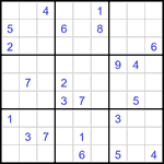 Судоку 9х9 #3139 трудный