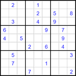 Судоку 9х9 #3141 трудный