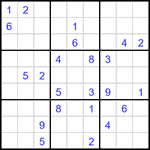 Судоку 9х9 #3150 трудный