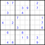 Судоку 9х9 #3153 трудный