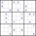 Судоку 9х9 #3166 трудный