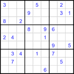 Судоку 9х9 #3116 очень трудный