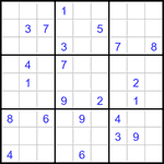 Судоку 9х9 #3118 очень трудный