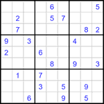 Судоку 9х9 #3121 очень трудный