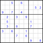 Судоку 9х9 #3123 очень трудный