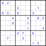 Судоку 9х9 #3124 очень трудный