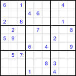 Судоку 9х9 #3125 очень трудный