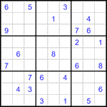 Судоку 9х9 #3128 очень трудный