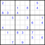 Судоку 9х9 #3129 очень трудный