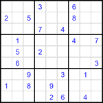 Судоку 9х9 #3130 очень трудный