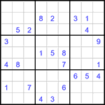 Судоку 9х9 #3131 очень трудный