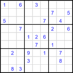 Судоку 9х9 #3136 очень трудный