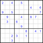 Судоку 9х9 #3137 очень трудный