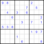 Судоку 9х9 #3138 очень трудный