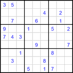 Судоку 9х9 #3140 очень трудный