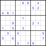 Судоку 9х9 #3143 очень трудный