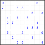 Судоку 9х9 #3146 очень трудный