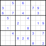 Судоку 9х9 #3149 очень трудный