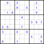 Судоку 9х9 #3153 очень трудный