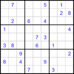 Судоку 9х9 #3156 очень трудный