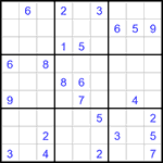 Судоку 9х9 #3159 очень трудный