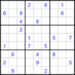 Судоку 9х9 #3162 очень трудный