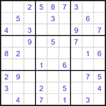 Судоку-отшельники 9х9 #1 легкий Судоку-отшельники 9х9 #1 легкий