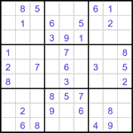 Судоку-отшельники 9х9 #3 легкий Судоку-отшельники 9х9 #3 легкий