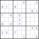 Судоку-отшельники 9х9 #3 трудный Судоку-отшельники 9х9 #3 трудный