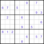 Судоку-отшельники 9х9 #1 очень трудный Судоку-отшельники 9х9 #1 очень трудный