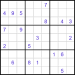 Судоку-отшельники 9х9 #3 очень трудный Судоку-отшельники 9х9 #3 очень трудный