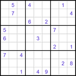 Судоку-отшельники 9х9 #5 очень трудный Судоку-отшельники 9х9 #5 очень трудный