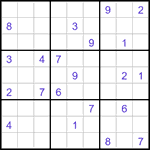 Судоку-отшельники 9х9 #9 очень трудный Судоку-отшельники 9х9 #9 очень трудный