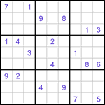 Судоку-отшельники 9х9 #10 очень трудный Судоку-отшельники 9х9 #10 очень трудный