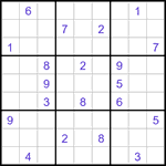 Судоку-отшельники 9х9 #13 очень трудный Судоку-отшельники 9х9 #13 очень трудный
