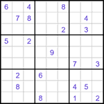 Судоку-отшельники 9х9 #14 очень трудный Судоку-отшельники 9х9 #14 очень трудный