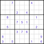 Судоку-отшельники 9х9 #17 очень трудный Судоку-отшельники 9х9 #17 очень трудный