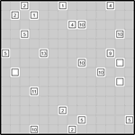 Японские квадраты 14х14 #9 трудный