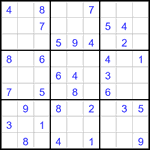 Судоку 9х9 #3201 легкий